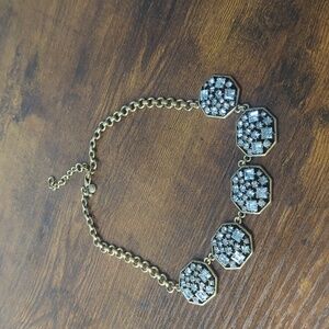 J. Crew Gold and Silver Statement Necklace